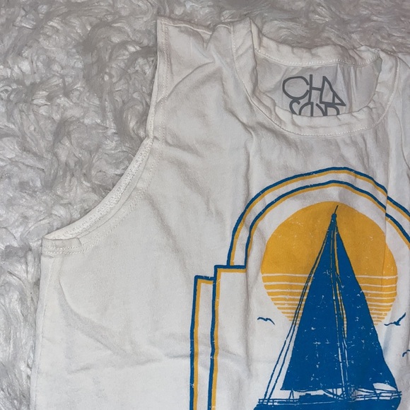 Revolve X Chaser “Montauk” Sleeveless Tee Size M - Picture 9 of 10